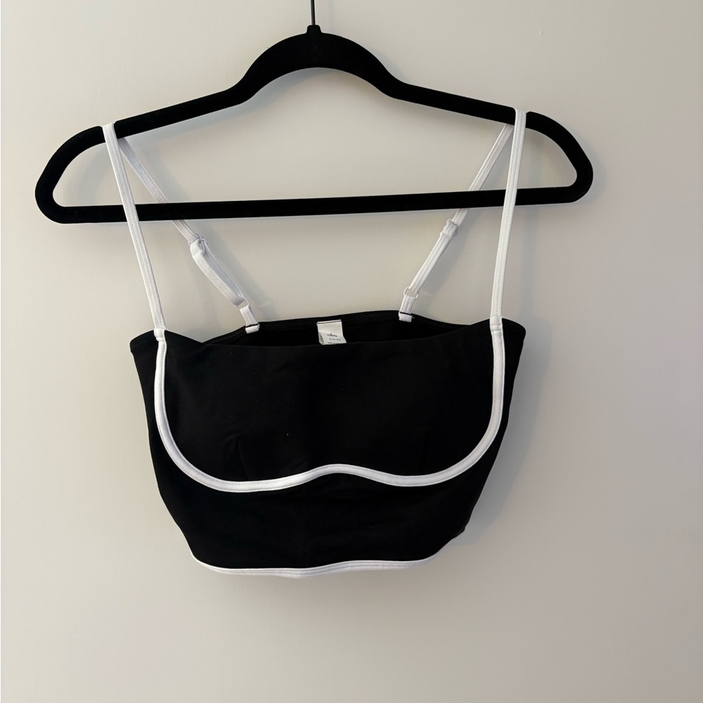 ALO Black and White Yoga Tank Top